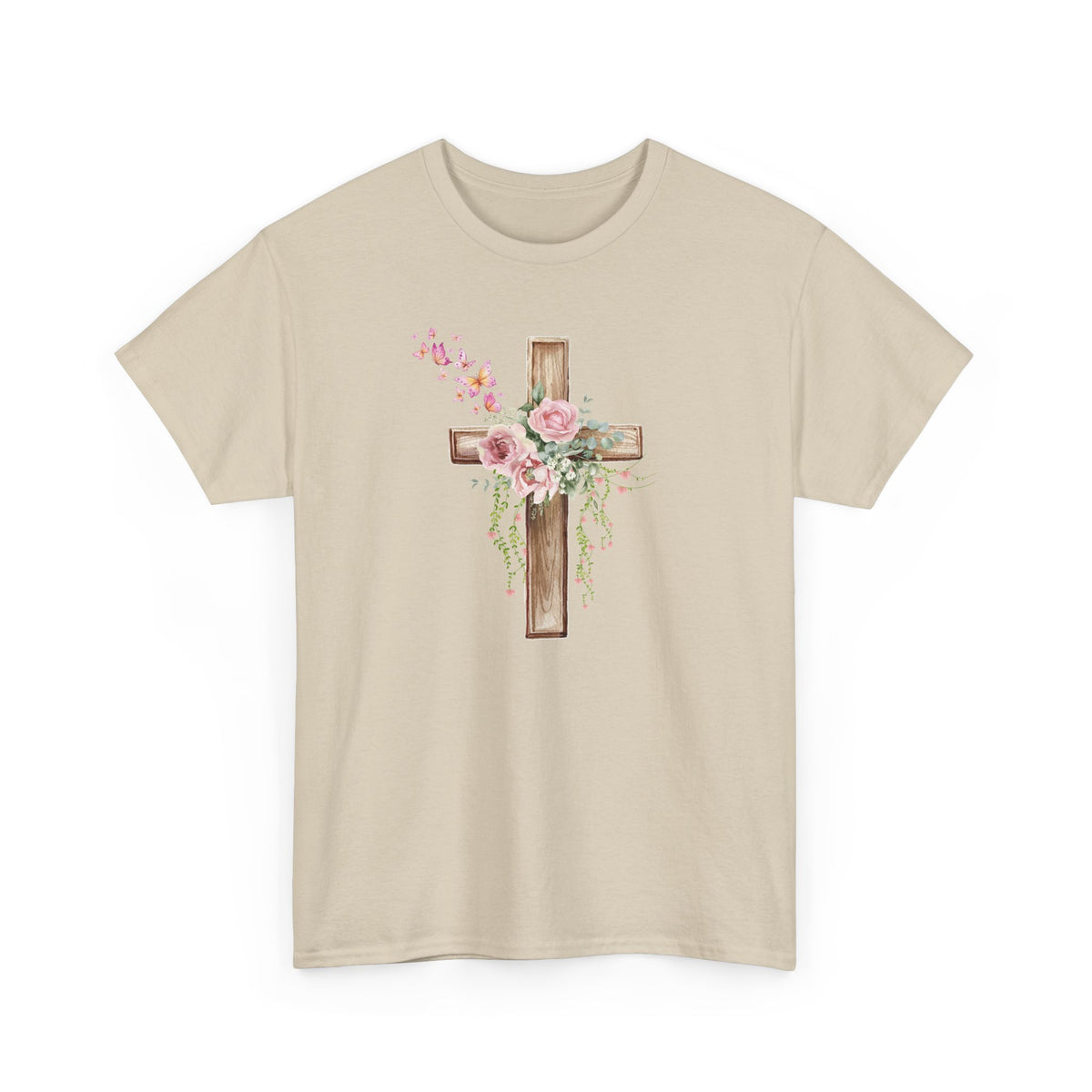 Floral Wooden Cross