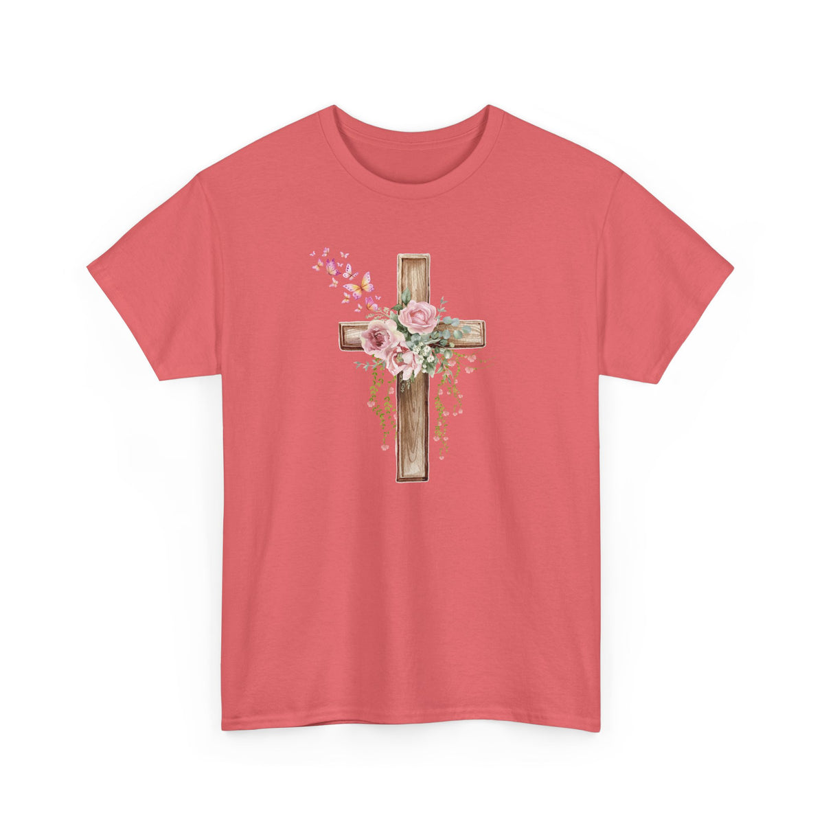 Floral Wooden Cross