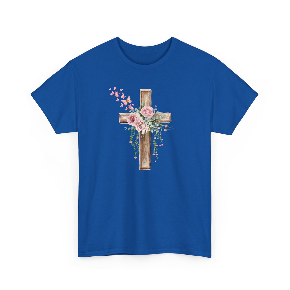 Floral Wooden Cross