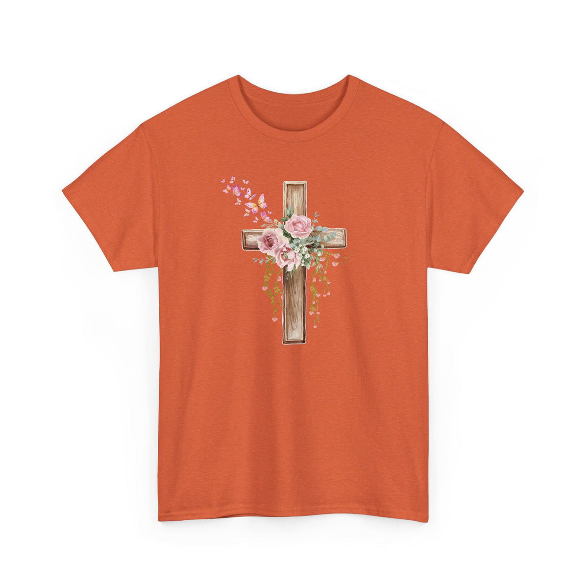 Floral Wooden Cross
