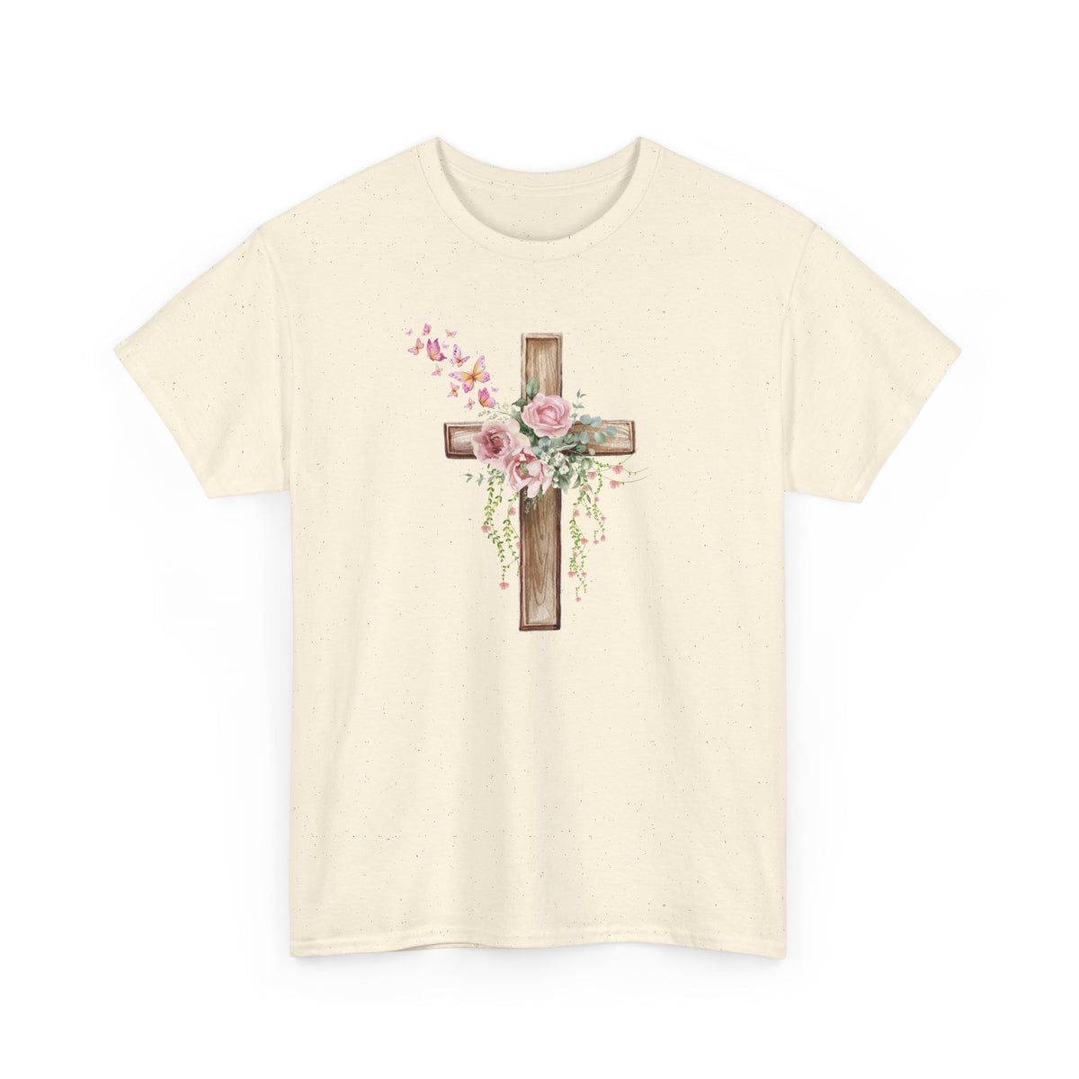 Floral Wooden Cross