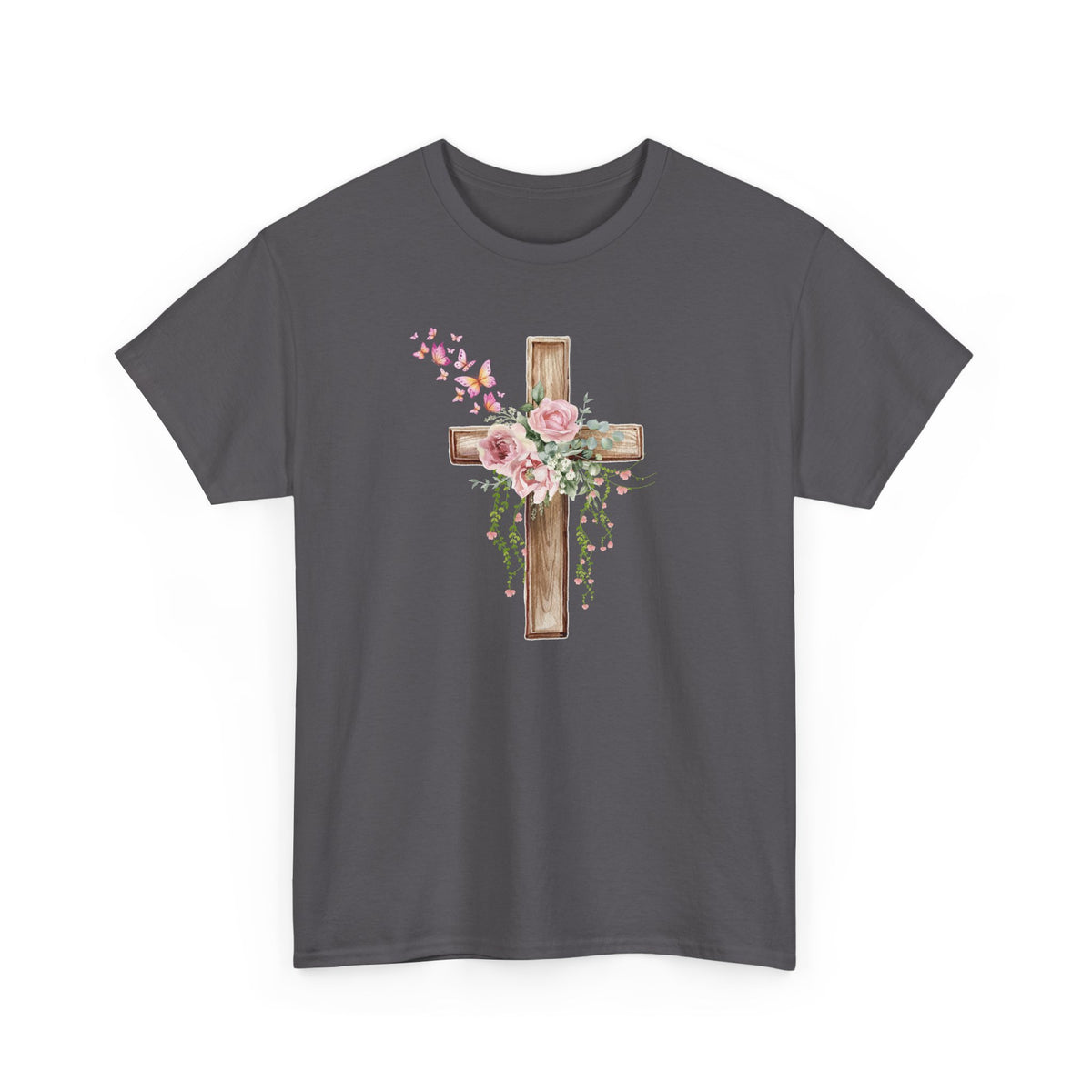 Floral Wooden Cross