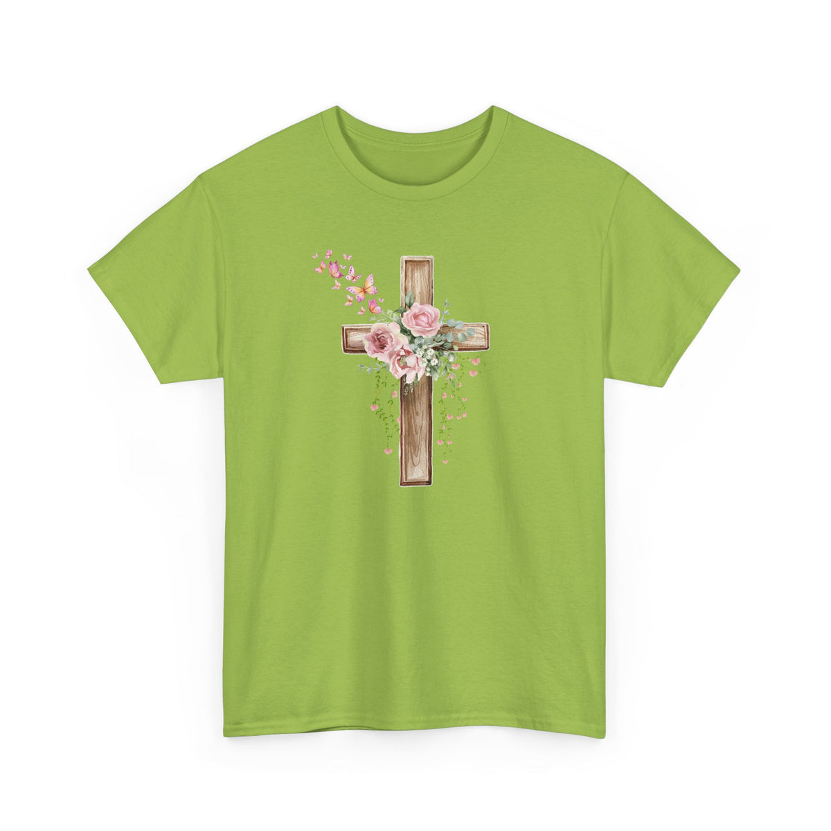 Floral Wooden Cross