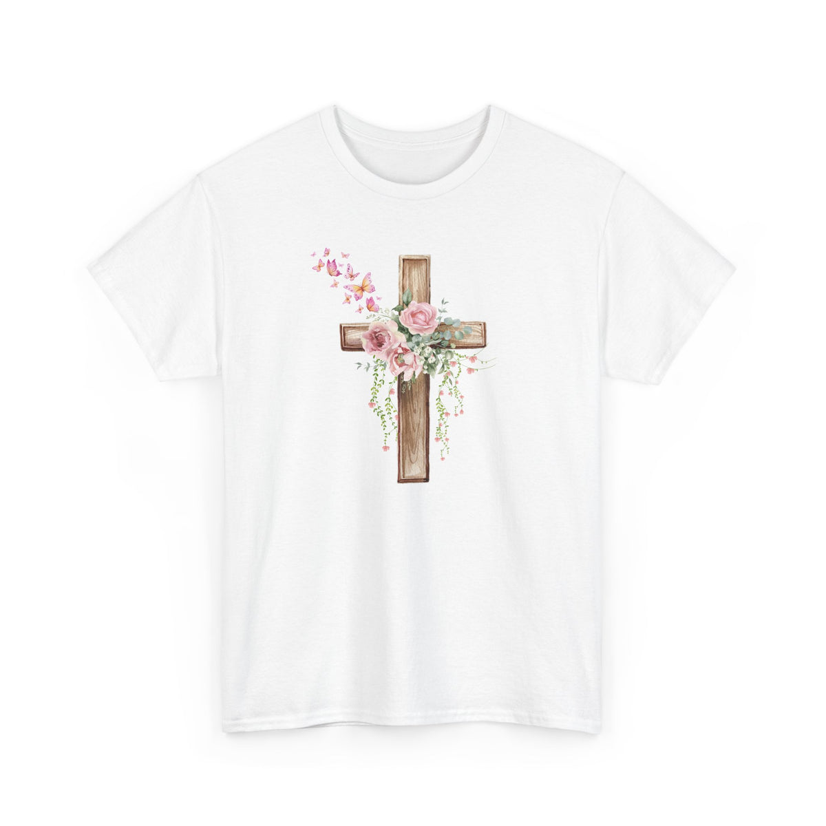 Floral Wooden Cross